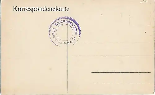 AK Edmundsklamm. Der Breite Stein. Böhm. Schweiz. ca. 1902, Postkarte. Serien Nr