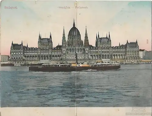 AK Budapest. Parlament. ca. 1907, Postkarte. Ca. 1907, Verlag Taussig