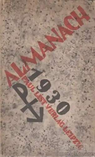 Buch: Almanach des Paul List Verlages auf das Jahr 1930, List, E. W. 1930