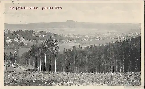 AK Bad Berka bei Weimar. Blick ins Ilmtal. ca. 1915, Postkarte. Serien Nr