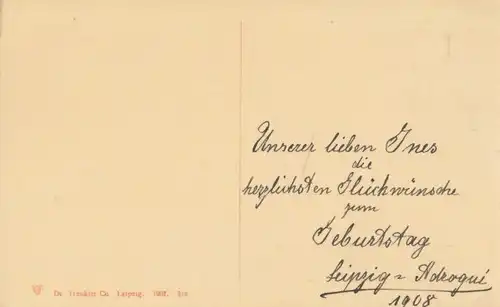 AK Leipzig. Mägdebrunnen. ca. 1907, Postkarte. Nr. 516, 1907, gebraucht, gut