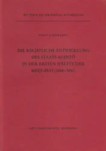 Buch: Die rechtliche Entwicklung des Staats-Shinto in der ersten... Lokowandt