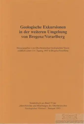 Buch: Geologische Exkursionen in der weiteren Umgebung von Bregenz/Vorarlberg