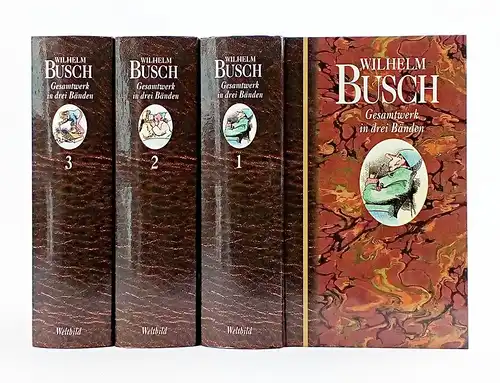 Buch: Gesamtwerk in drei Bänden, Busch, Wilhelm. 3 Bände, 1997, Weltbild Verlag