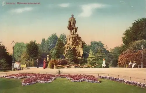 AK Leipzig. Bismarckdenkmal, Postkarte. No. 5, Verlag L. Pernitzsch