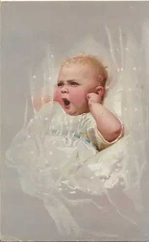 AK Schreiendes Baby. ca. 1910, Postkarte, gebraucht, gut