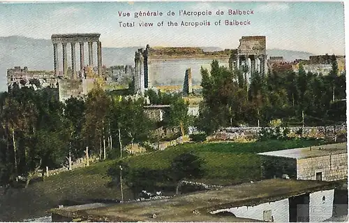 AK Total view of the Acropolis of Belbeck. ca. 1910, Postkarte. Ca. 1910