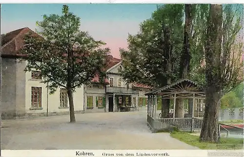 AK Kohren. Gruss von dem Lindenvorwerk. ca. 1930, Postkarte. Serien Nr, ca. 1930
