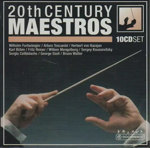 CD-Box: 20th Century Masters, 10 CDs, 2005, Documents, Furtwängler, Karajan u.a.