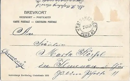 AK Lavrik. Farrisvandet. ca. 1909, Postkarte. Serien Nr, ca. 1909