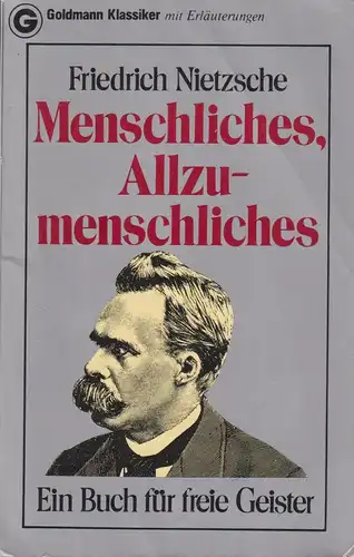 Buch: Menschliches, Allzumenschliches, Nietzsche, Friedrich, 1982, Goldmann