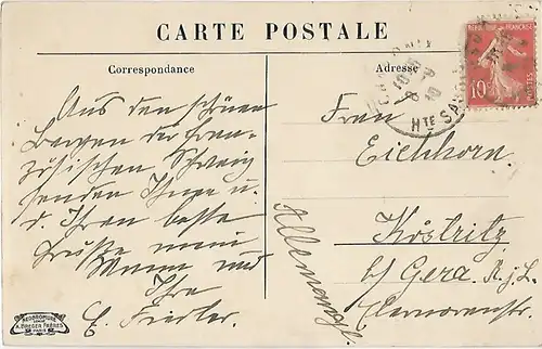 AK Chamonix et le Mont-Blanc. ca. 1910, Postkarte. Ca. 1910, gebraucht, gut