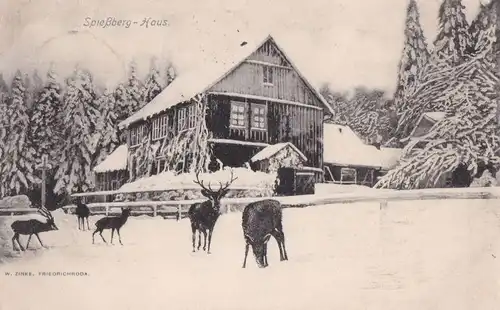 AK Spießberg. Haus. ca. 1905, Postkarte. Ca. 1905, Verlag W. Zinke
