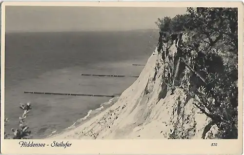AK Hiddensee. Steilufer. ca. 1956, Postkarte. Serien Nr, ca. 1956