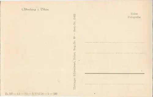 AK Altenburg i. Thür. ca. 1913, Postkarte. Ca. 1913, Thüringer Bilderdienst