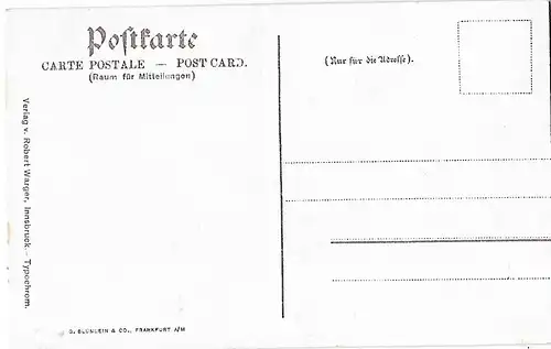 AK Innsbruck gegen Süden. ca. 1906, Postkarte. Serien Nr, ca. 1906