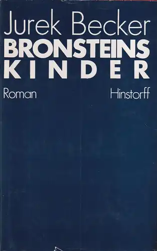 Buch: Bronsteins Kinder, Becker, Jurek. 1987, Hinstorff Verlag, gebraucht, gut