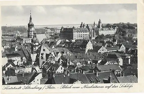 AK Skatstadt Altenburg / Thür. Blick vom Nicolaiturm auf das... Postkarte