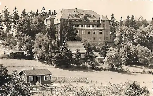 AK Friedrichsbrunn. FDGB Sanatorium Ernst Thälmann. ca. 1958, gebraucht, gut