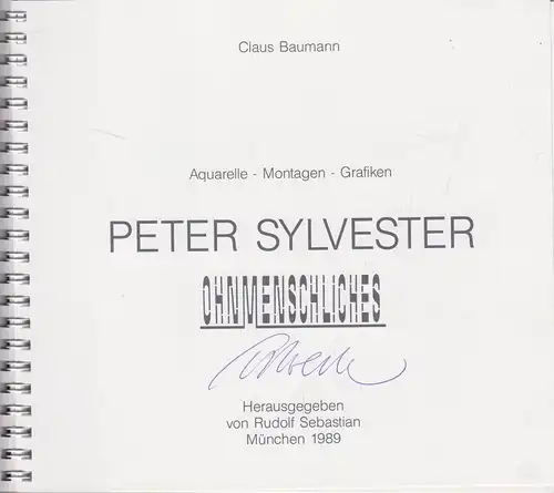 Buch: Peter Sylvester. Baumann, Claus, 1989, Sigma Verlag, signiert