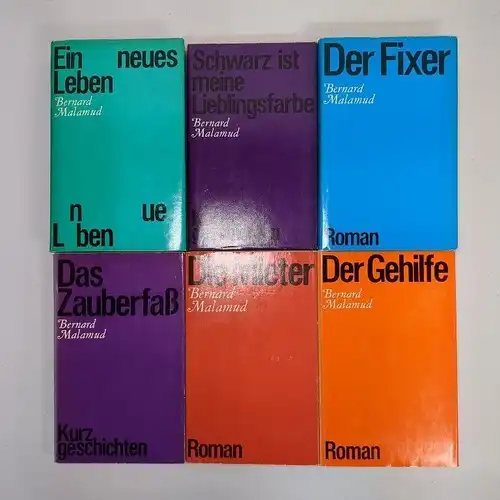 6 Bücher Bernard Malamud, Verlag Volk & Welt, Fixer, Mieter, Gehilfe, Zauberfaß
