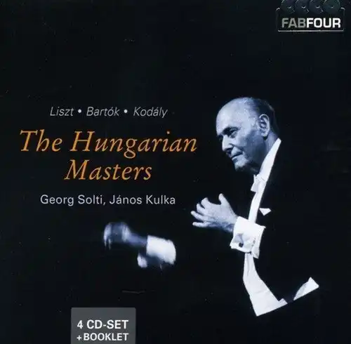 CD-Box: Solti, Kulka, The Hungarian Masters, 4 CD-Set und Booklet. Liszt, Bartok