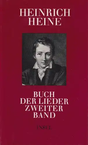 Buch: Buch der Lieder, Zweiter Band. Heine, Heinrich, 1982, Insel Verlag