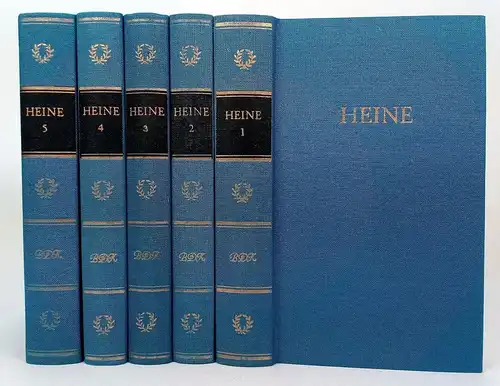 Buch: Heines Werke in fünf Bänden, Heine, Heinrich. 5 Bände, 1978, Aufbau Verlag