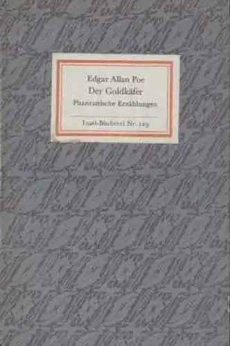 Insel-Bücherei 129, Der Goldkäfer, Poe, Edgar Allan. 1978, Insel-Verlag