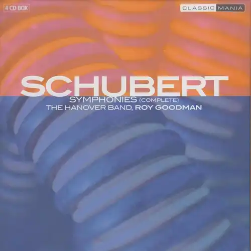 CD-Box: Goodman, Roy, Schubert - Symphonies, 4 CD  Box, The Hanover Band