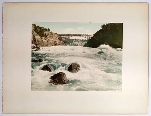 Foto: Niagara - Whirlpool Rapids Looking up; Central View of Falls. Detroit 1898