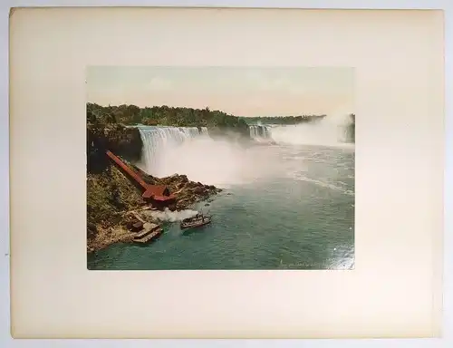 Foto: Niagara - Whirlpool Rapids Looking up; Central View of Falls. Detroit 1898