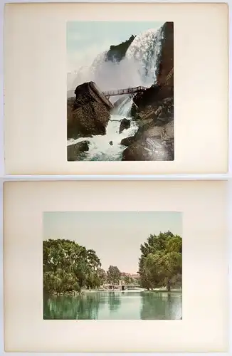 Foto: American Falls & Rock of Ages, Niagara; Lake in the Public Garden, Boston