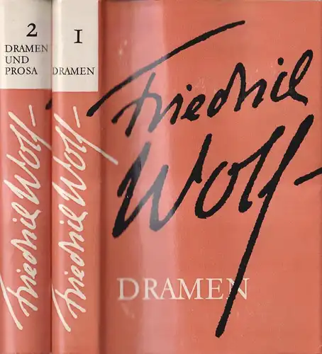 Buch: Werke in zwei Bänden. Wolf, Friedrich, 2 Bände, Aufbau, Dramen, Prosa