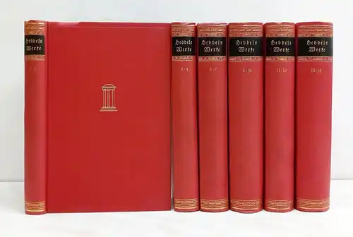 Buch: Friedrich Hebbels Werke, 14 Teile in 6 Bänden, Hesse & Becker Verlag