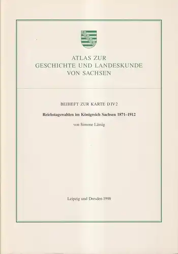 Atlas zur Geschichte und Landeskunde von Sachsen, Beiheft zur Karte D IV 2