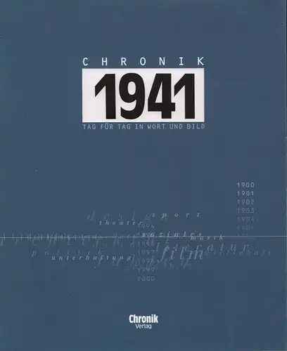 Buch: Chronik 1941, Hünermann, Christoph, 2001, Chronik Verlag, gebraucht, gut