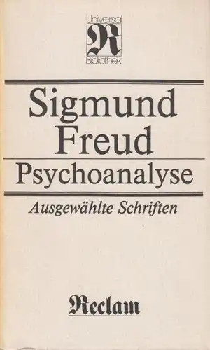 Buch: Psychoanalyse, Freud, Sigmund. Reclams Universal-Bibliothek, 1990, RUB