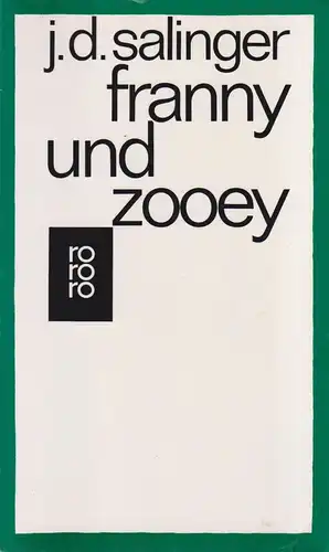 Buch: Franny und Zooey, J. D. Salinger, Rororo, 1993, Rowohlt Taschenbuch Verlag