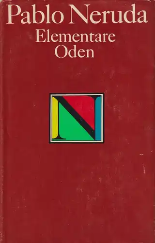 Buch: Elementare Oden, Neruda, Pablo. 1975, Verlag Volk und Welt, gebraucht, gut