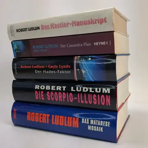 5 Bücher Robert Ludlum: Cassandra-Plan, Hades-Faktor, Kastler-Manuskript ...