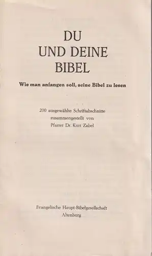 Biblia: Die Bibel. 1962, Evangelische Haupt-Bibelgesellschaft, gebraucht, gut