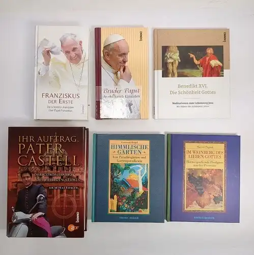 6 Bücher Christentum, Katholizismus, Religion, Päpste, Kardinal, Gott