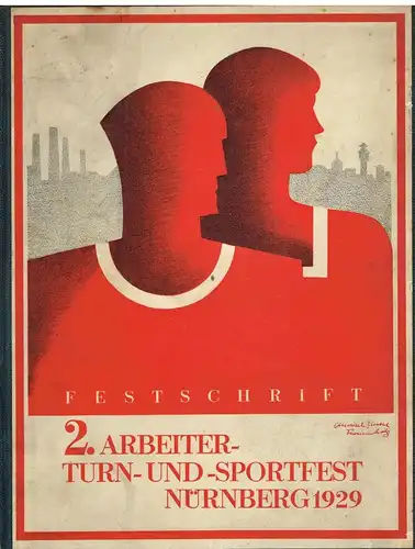 Buch: 2. Arbeiter-Turn- und -Sportfest Nürnberg 1929, 6 Teile in 1 Band