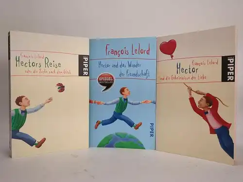 3 Bücher Francois Lelord: Hector - Glück, Freundschaft, Liebe, 3 Bände, Piper