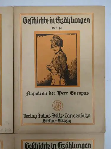 4 Hefte Geschichte in Erzählungen, Nr. 29, 54, 55, 60, Julius Beltz Verlag