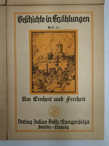 4 Hefte Geschichte in Erzählungen, Nr. 29, 54, 55, 60, Julius Beltz Verlag