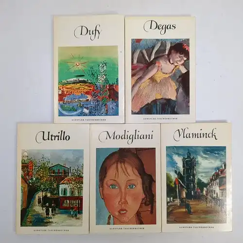 5 Hefte Künstler-Taschenbücher: Dufy; Degas; Vlaminck; Utrillo; Modigliani