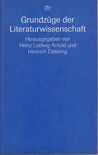 Buch: Grundzüge der Literaturwissenschaft, Arnold. Dtv, 1997, gebraucht, gut