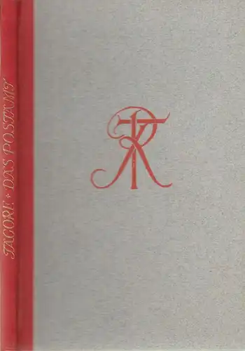 Buch: Das Postamt, Tagore, Rabindranath. 1921, Kurt Wolff Verlag, gebraucht, gut